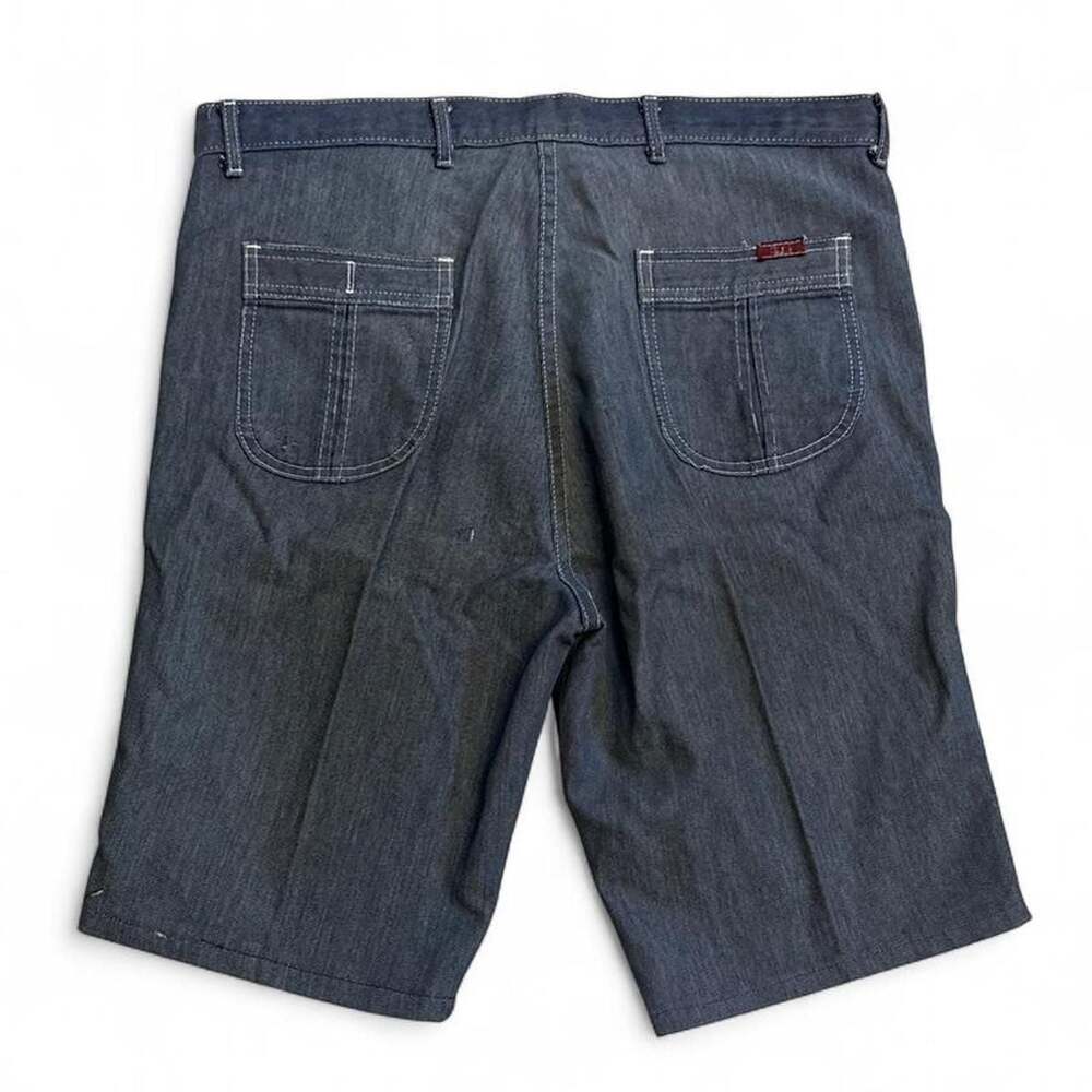 Vintage Denim Workwear Utility Shorts Size 36